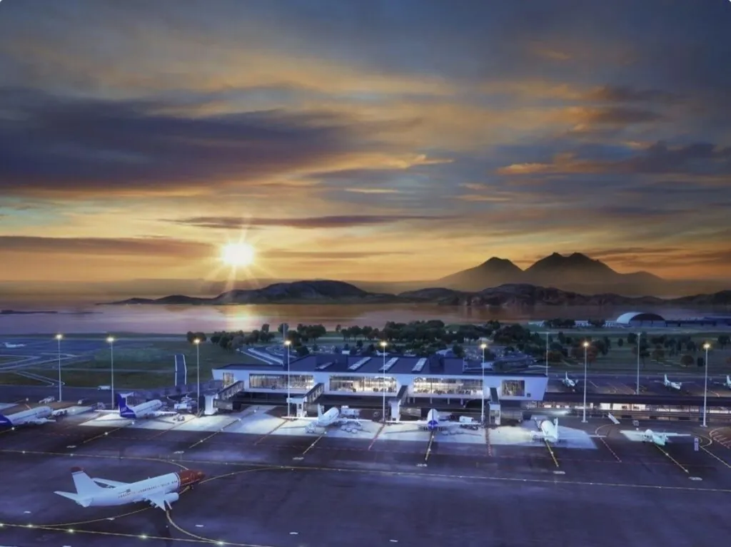 Nye Bodø Lufthavn hvor Blix i disse dager er på plass